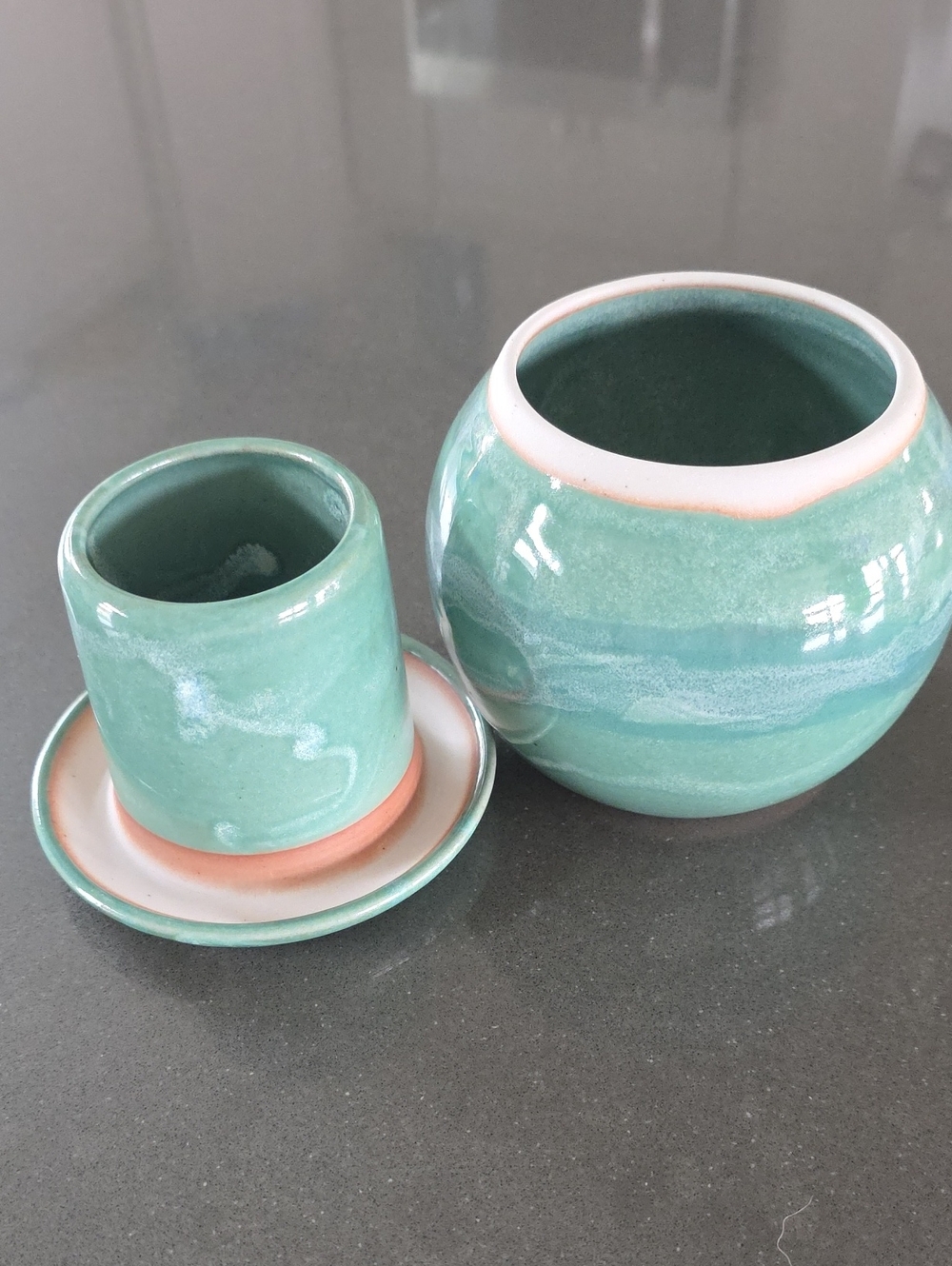 Handcrafted Stoneware French Butter Dish
